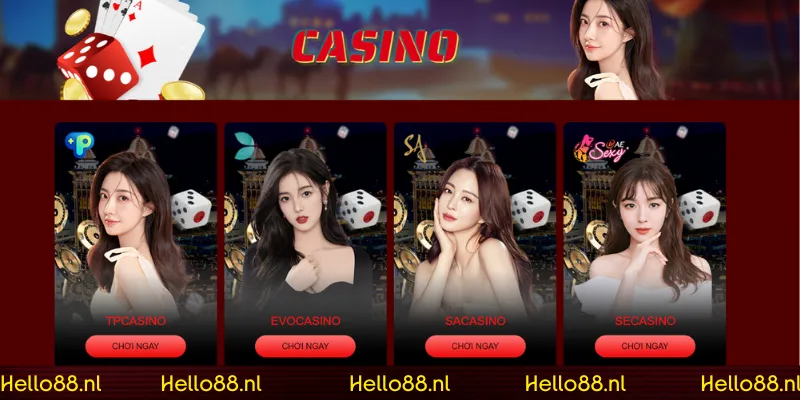 Sảnh game Casino đầy hấp dẫn